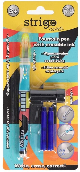 Pióro wymazywalne ze stalówką Pop Art STRIGO