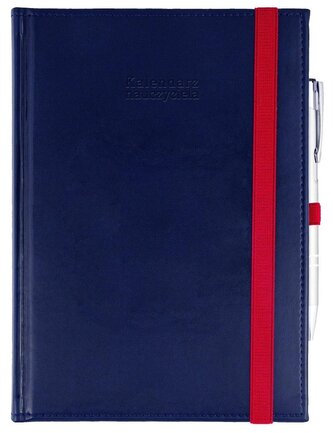 Kalendarz naucz. 2025/26 A5 Nebraska gumka granat