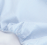 Bavlněné prostěradlo do postýlky 60x120cm - modrý jemný proužek; 120x60