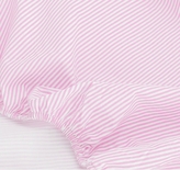 Bavlněné prostěradlo do postýlky 60x120cm - růžový jemný proužek; 120x60