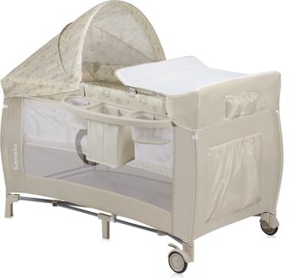 LIONELO Postýlka cestovní Sven Plus Beige Latte