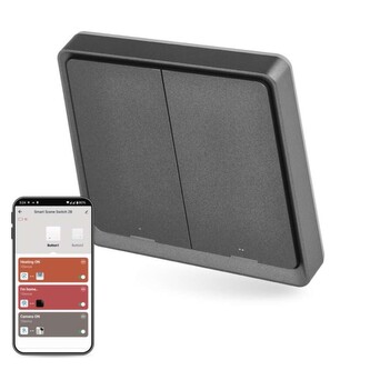 EMOS GoSmart Přenosný ovladač scén IP-2002ZB, ZigBee 3.0, 2-tlačítkový