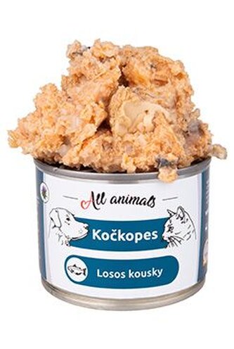 All Animals kočkopes Losos kousky 200g
