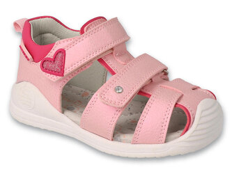 170P082 21 - dívčí sandálky Befado HEART růžové 170P082_22