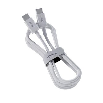 Kabel Allity AUC-03 USB-C/USB-C 2m 60W bílý