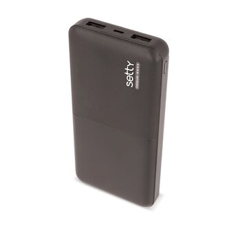 Powerbanka Setty 10000mAh, 12W černá