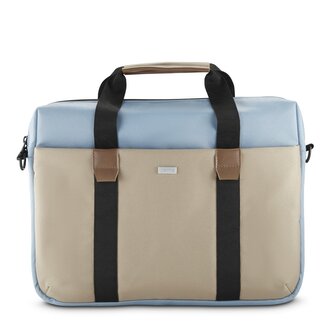 Hama Silvan, brašna na notebook, 34-36 cm (13,3-14,1"), recyklovaný polyester, béžová/světle modrá