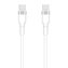 Kabel Setty KSC-C-130 USB-C/USB-C 1m 3A bílý