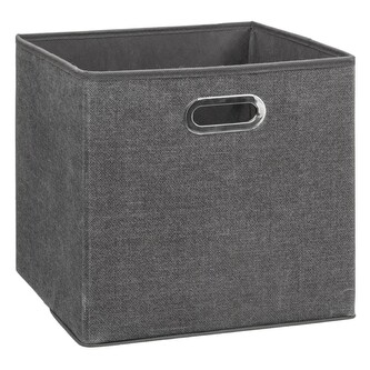 Úložný textilní box FATIM 31 cm tmavě šedý