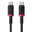 Kabel Baseus Dura USB-C/USB-C 2m 100W červeno černý