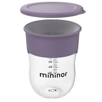 MININOR Tréninkový hrneček 220 ml Lilac Flower