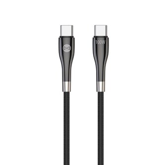 Kabel Forever Sleek USB-C/USB-C 1m 100W černý