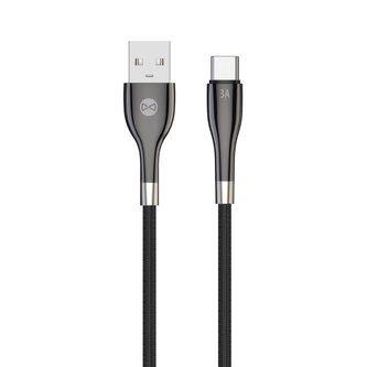 Kabel Forever Sleek USB/USB-C 1m 3A černý
