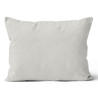 Mikroplyšový povlak na polštář 50x70 cm Světle Šedý