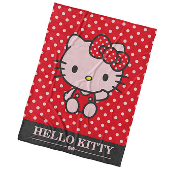 Dětská deka Hello Kitty Red 150x200 cm 2.jakost