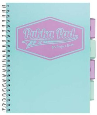 Kołonotes Project Book Pastel B5 kratka niebieski 3032S(TL)-PST, Pukka Pad