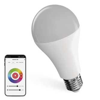 EMOS Chytrá LED žárovka GoSmart A65 / E27 / 14 W (94 W) / 1 400 lm / RGB / stmívatelná / Zigbee