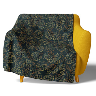 Mikroplyšová deka Listy v barvách Podzimu 150x200 cm