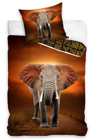 Bavlněné povlečení Slon Etno