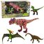 Zestaw figurek Dinozaury ruchome nogi paszcze 4szt