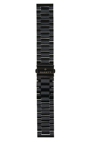 Garett řemínek 22 mm, černý kovový, typ Solid Garett řemínek 22 mm, černý kovový, typ Solid