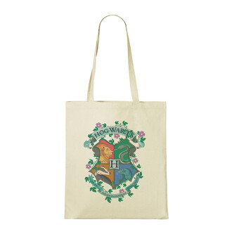 Taška Harry Potter - Colourful Hogwarts Crest, 100% bavlna