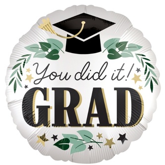 Foliový balonek You Did It Grad, 43 cm Foliový balonek You Did It Grad, 43 cm