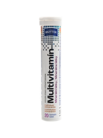 Biotter - Multivitamín pomeranč 20 šumivých tablet