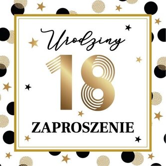 Zaproszenie Urodziny 10szt