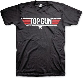 Tričko Top Gun - Distressed Logo, XL