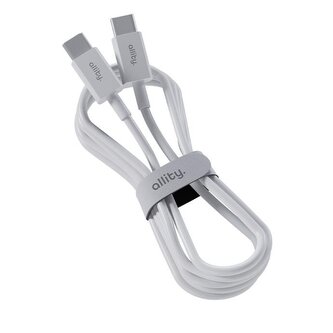 Kabel Allity AUC-03 USB-C/USB-C 1m 100W bílý