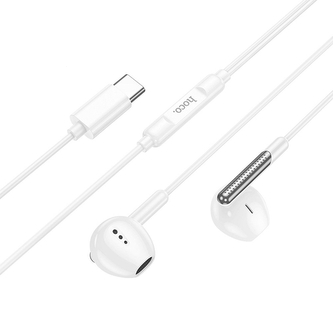 Hands Free HOCO M123 USB C, barva bílá