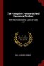 The Complete Poems of Paul Laurence Dunbar: With the Introduction to Lyrics of Lowly Life,