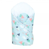 Zavinovačka pro miminko - Labutě, mátová s potiskem