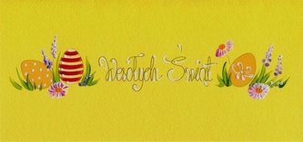 Karnet Wielkanoc DL W20 - Napis