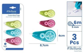 Korektor w taśmie 5mmx6m 3szt