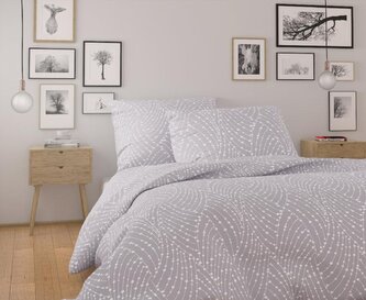 Francouzské prodloužené bavlněné povlečení NORDIC COLLECTION 240x220, 70x90cm ASTRA