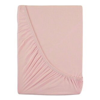 Jersey prostěradlo s lycrou 160x200cm světle růžové