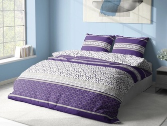 Bavlněné povlečení Colette fialové 140x200, 70x90 cm