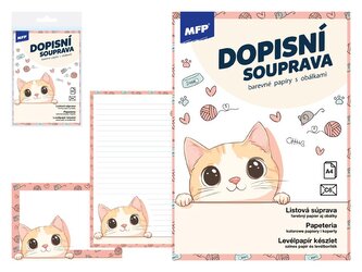 dopisní papír barevný LUX 5+10 (Kočka) 5550364