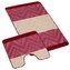 Koupelnová a WC předložka chevron burgundy
