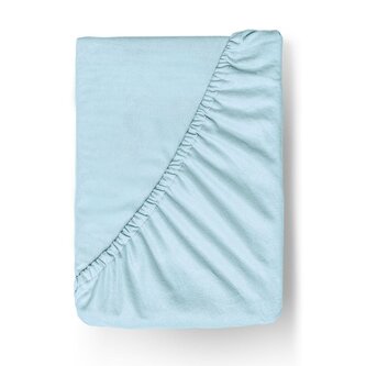 Flanelové napínací prostěradlo 220x200cm světle modré