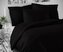 Saténové francouzské povlečení LUXURY COLLECTION 1+2, 240x200, 70x90cm černé