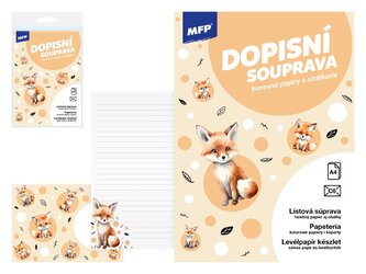 dopisní papír barevný LUX 5+10 (Liška) 5550365