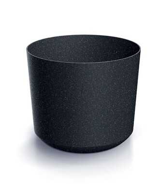 Květináč TUBOS ECO WOOD antracitový matný, varianta 10,8 cm