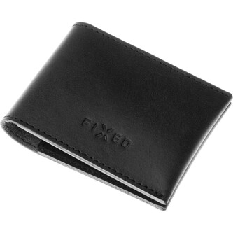 FIXED Wallet Kožená peněženka z pravé hovězí kůže černá