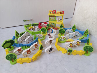 FOAMINIS Krteček v zoo, 96 dílů, pěnová stavebnice