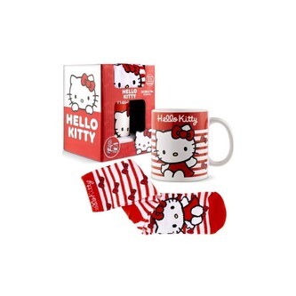 Dárkový set Hello Kitty - Stripes Kitty hrnek a ponožky