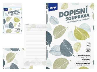 dopisní papír barevný LUX 5+10 (Květy) 5550375