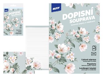 dopisní papír barevný LUX 5+10 (Květy) 5550373